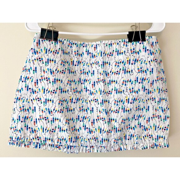 Lilly Pulitzer Callie Mini Skirt Women's 2 Resort White Oh Buoy! Print - Picture 1 of 6